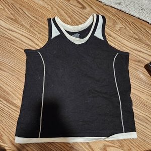 Danskin Now Junior's Large Tank Top Black And White